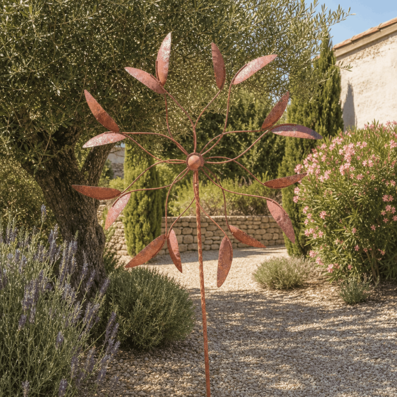 Molino decorativo de jardín doble rotación Ø 80 cm