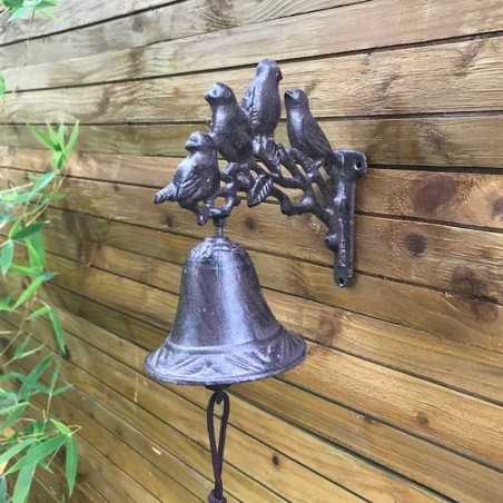campana de puerta con forma de pájaro