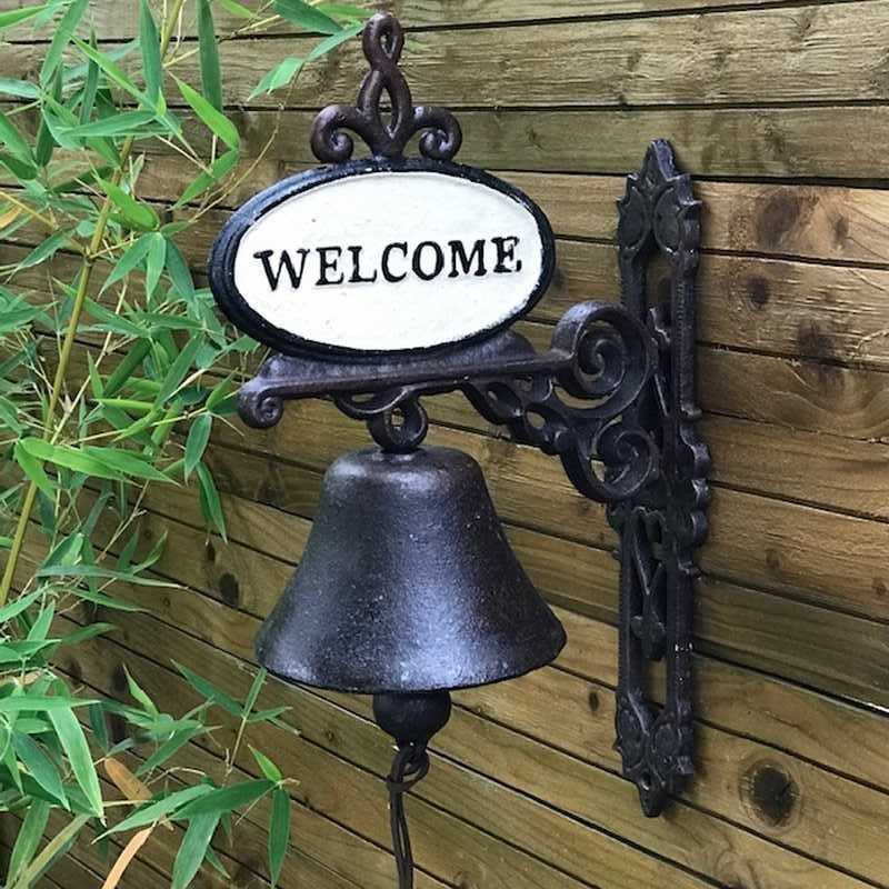 carillón de puerta en hierro fundido para exterior