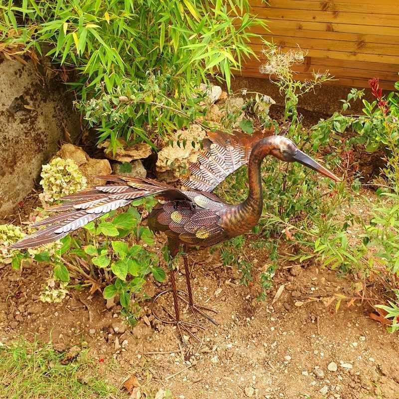 Pareja de grullas pequeño modelo bronce 135,00 € LEZARD DU JARDIN