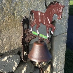 campana mural decorativa para jardín estilo ecuestre
