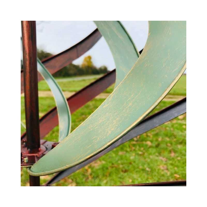 Éolienne Décorative Moulin à Vent Modèle Brissac Hauteur 212 cm