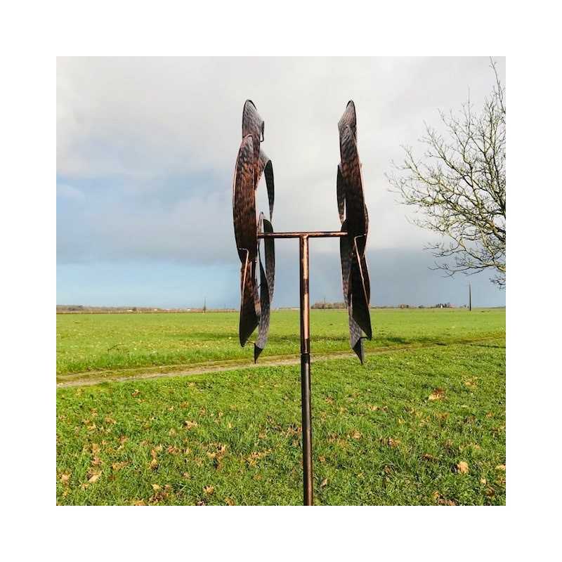 Éolienne Décorative de Jardin 53x26x210 cm Modèle Mongenan