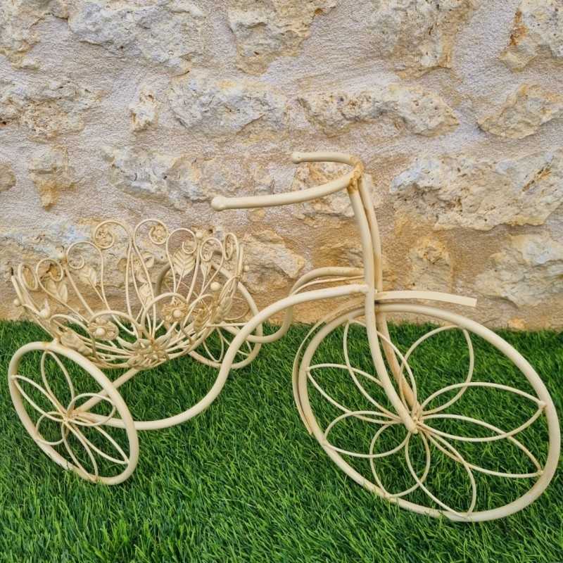 Portamacetas triciclo de metal vintage