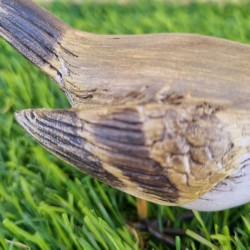 Pájaro decorativo de resina realista de 9 cm
