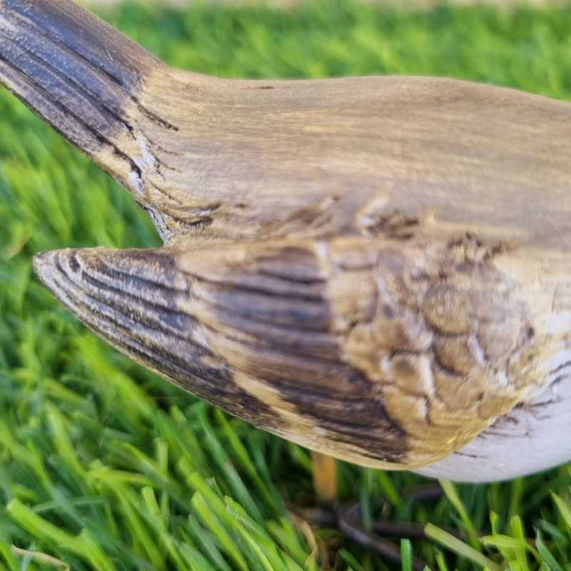 Pájaro decorativo de resina realista de 9 cm