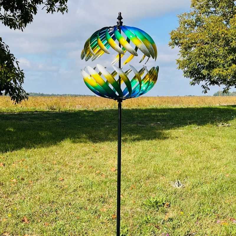 éolienne moulin à vent de jardin hauteur 205 cm modèle Villandry