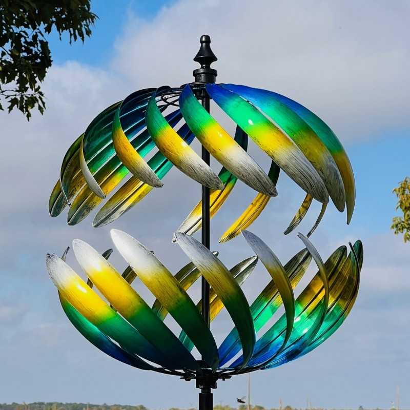 éolienne moulin à vent de jardin hauteur 205 cm modèle Villandry