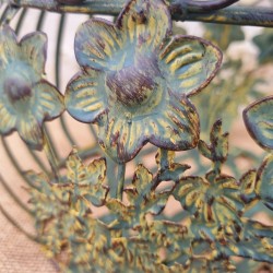 Cesta de hierro amarillo/verde 22,90 € LEZARD DU JARDIN