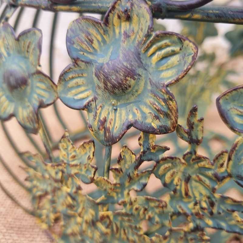 Cesta de hierro amarillo/verde 22,90 € LEZARD DU JARDIN