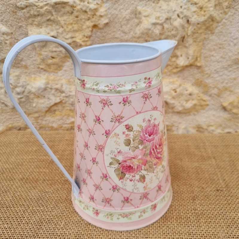Broc decorativo estilo antiguo con motivos de rosas 18,90 € LEZARD DU JARDIN