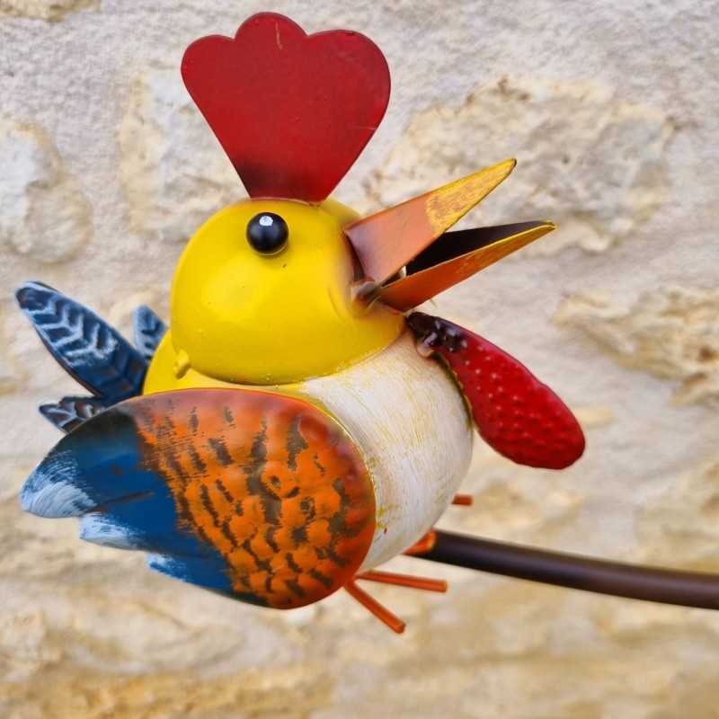 Pic Tuteur Mobile de Jardin Motif Poules Hauteur 130 cm 42,90 € LEZARD DU JARDIN