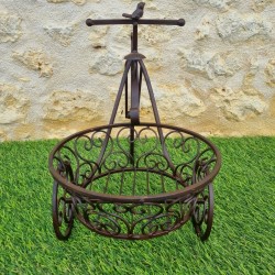 Soporte para plantas triciclo marrón cesta baja 49,90 € LEZARD DU JARDIN