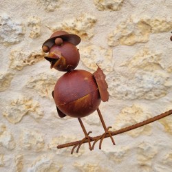 Pico de jardín decorativo, móvil, balancín de hierro familia de pájaros 39,90 € LEZARD DU JARDIN