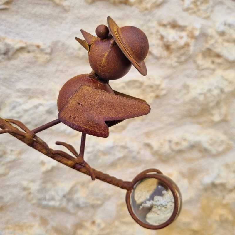 Pico de jardín decorativo, móvil, balancín de hierro familia de pájaros 39,90 € LEZARD DU JARDIN