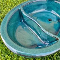 Baño para pájaros, comedero de barro azul para colocar 28,90 € LEZARD DU JARDIN