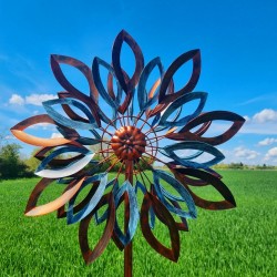 Molino de viento decorativo de jardín Tauzia 210 cm