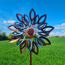 Molino de viento decorativo de jardín Tauzia 210 cm