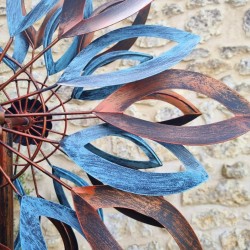 Éolienne, Moulin à Vent girouette de jardin à piquer modèle Tauzia