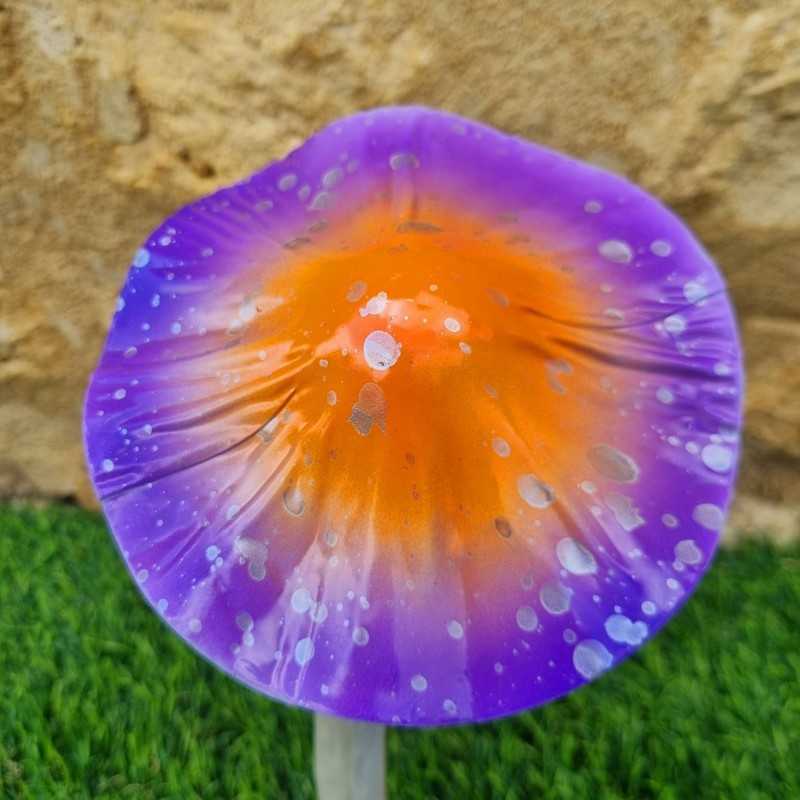 Champiñón de hierro para plantar violeta y naranja con peso 14,90 € LEZARD DU JARDIN