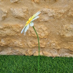 Flor de hierro naranja, amarilla y blanca con centro de purpurina 8,90 € LEZARD DU JARDIN
