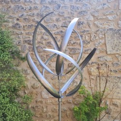 Molino de viento decorativo de jardín Un molino, diseño eólico para su jardín