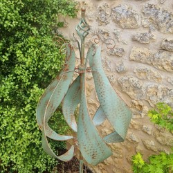 Molino de viento decorativo para jardín en hierro con forma de tulipán modelo CHEVERNY 149,00 € LEZARD DU JARDIN