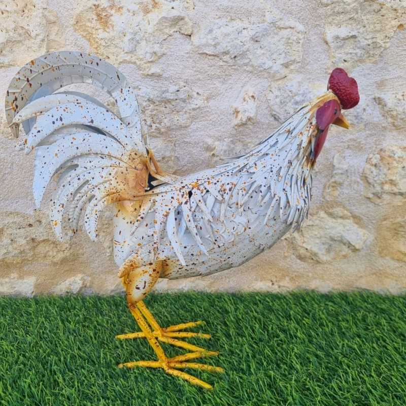 Gallo y gallina decorativos