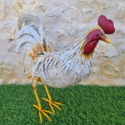 Gallo y gallina decorativos