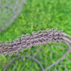 Cesta de hierro burdeos beige 22,90 € LEZARD DU JARDIN