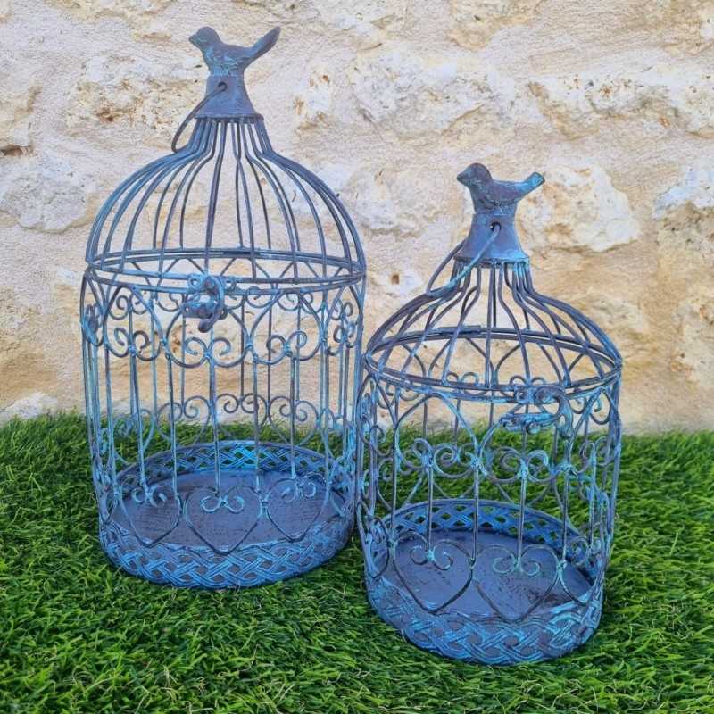 Cesta de hierro burdeos beige 22,90 € LEZARD DU JARDIN