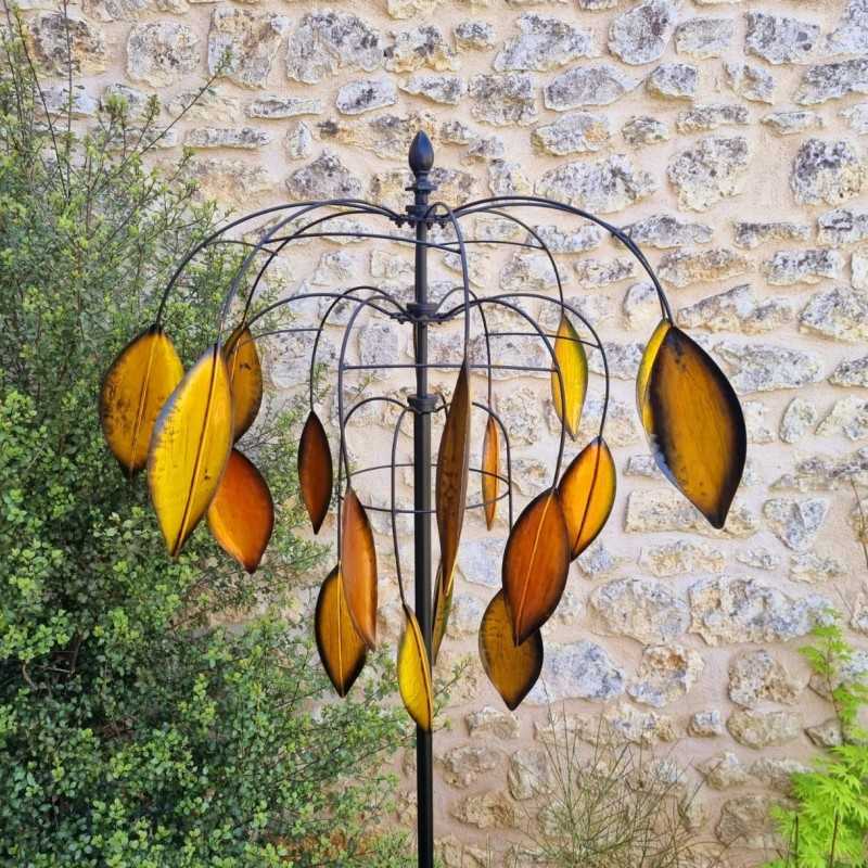 Molino de viento decorativo de metal para jardín con veleta modelo Balanzac