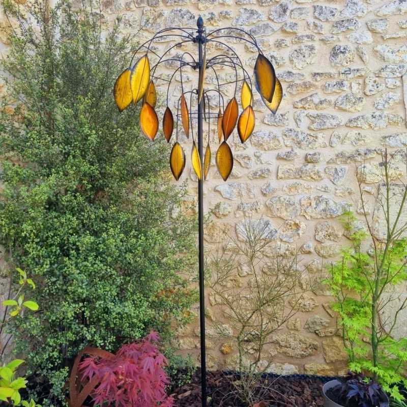 Base metálica del molino decorativo para clavar en el suelo