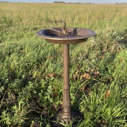 Baño para pájaros de hierro fundido pescador 139,00 € LEZARD DU JARDIN