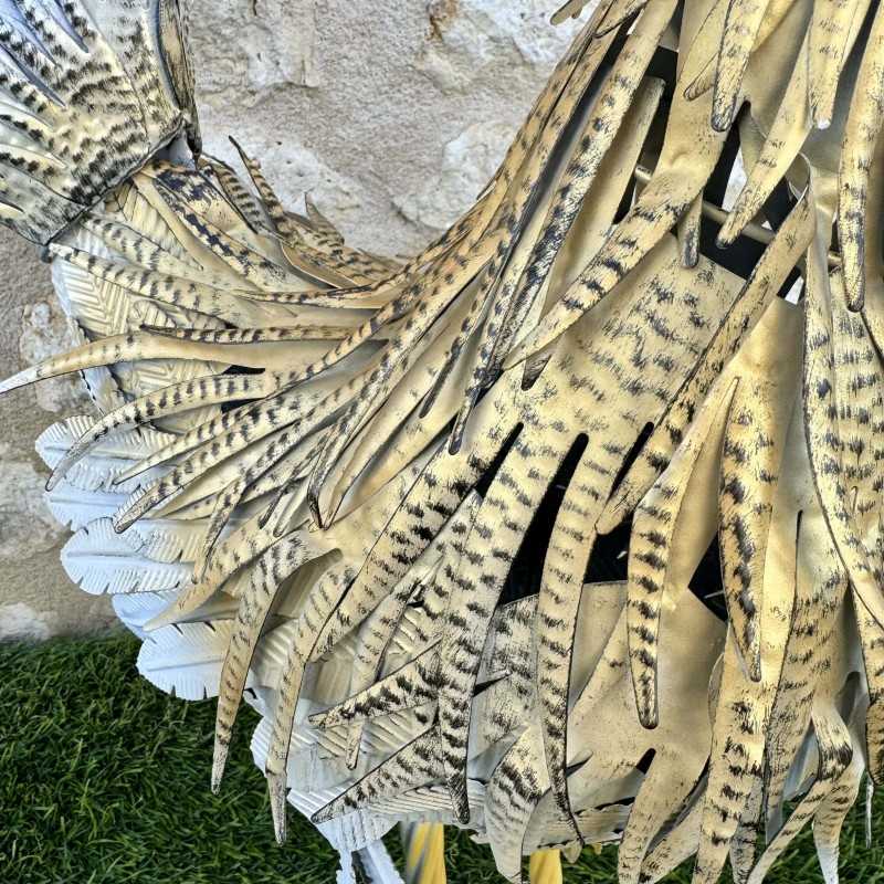 Gran estatua de gallo en metal altura 68 cm 69,90 € LEZARD DU JARDIN