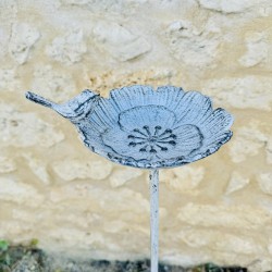 Abreuvoir bain d'oiseau sur piquet en fonte 21,90 € LEZARD DU JARDIN