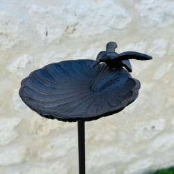 Baño para pájaros con pincho color marrón 100x16,5 19,90 € LEZARD DU JARDIN