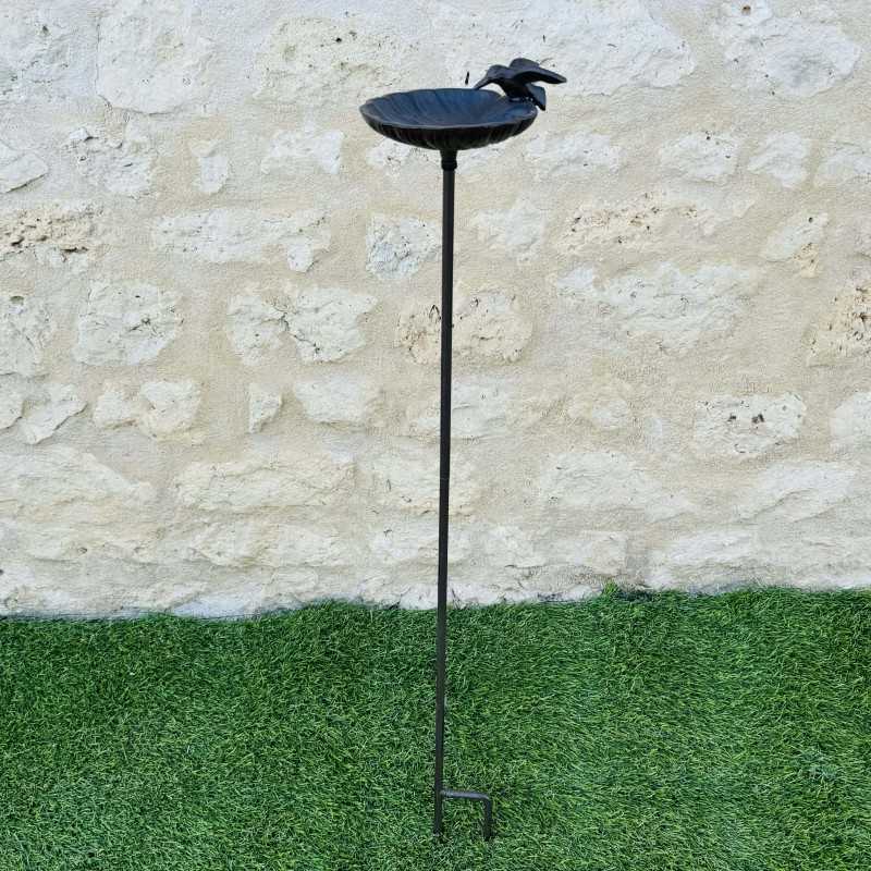 Baño para pájaros con pincho color marrón 100x16,5 19,90 € LEZARD DU JARDIN