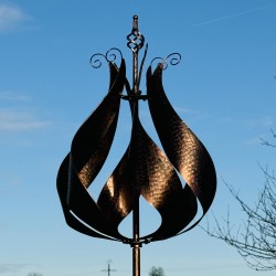 Molino decorativo de jardín RIVAU de metal cobrizo