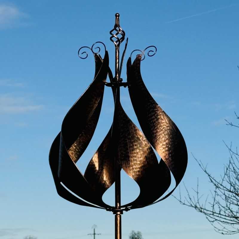 Molino decorativo de jardín RIVAU de metal cobrizo
