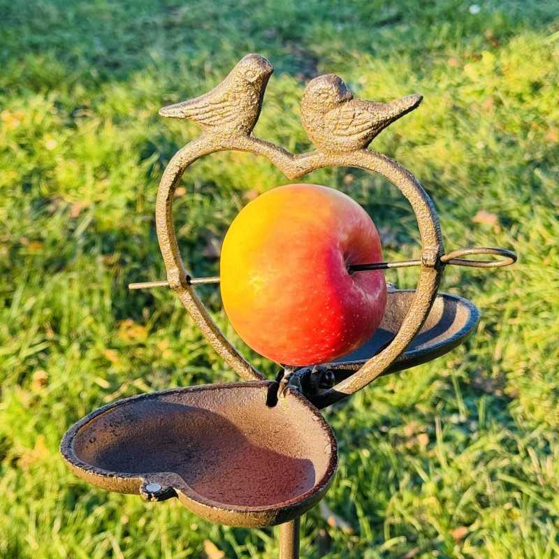 Vue complète d’une mangeoire pratique et décorative pour nourrir les oiseaux