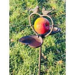 Mangeoire sur pic en fonte pour boule de graisse H108cm