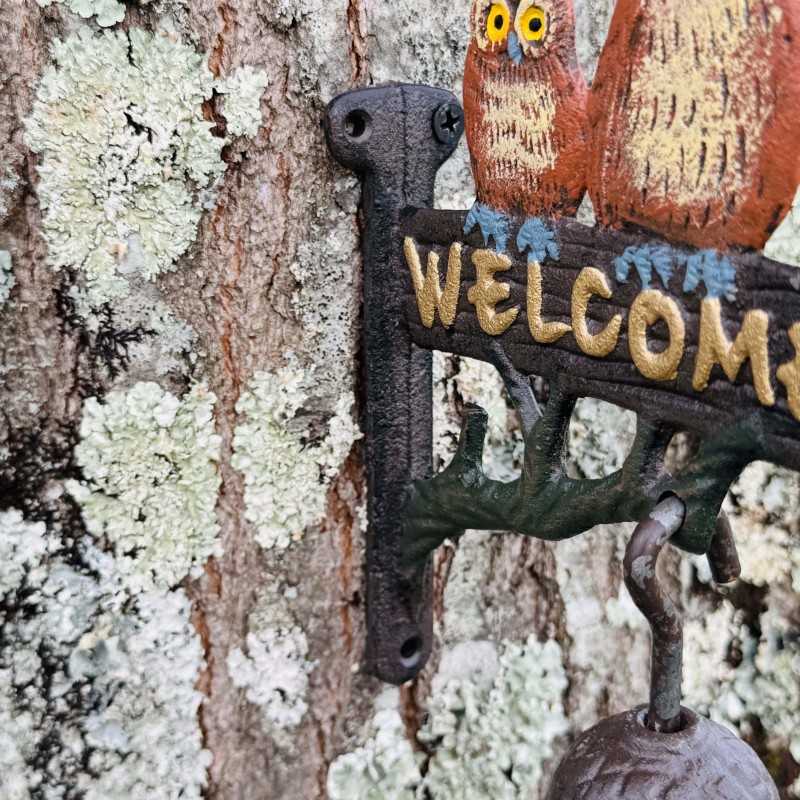 Campana de hierro fundido decorada de 10 cm – Detalle