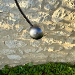 Móvil de acero inoxidable caballo encabritado 160 cm – Escultura ecuestre – Lézard du Jardin