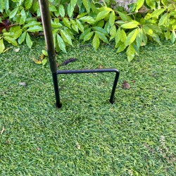 Móvil de acero inoxidable caballo encabritado 160 cm – Escultura ecuestre – Lézard du Jardin