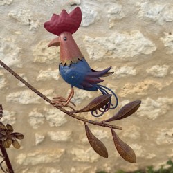 Móvil decorativo gallinas metal pintado 124 cm