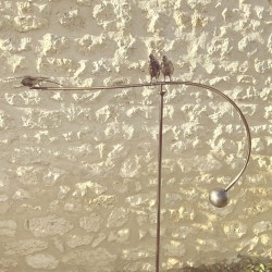 Móvil de jardín de acero inoxidable "Golondrinas en vuelo"