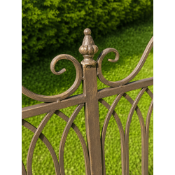 Banco balancín de jardín marrón patinado – 118 cm