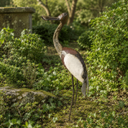 Escultura de grulla