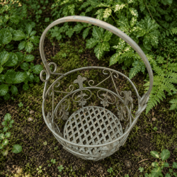 Cesta portamacetas: vista superior de la pequeña